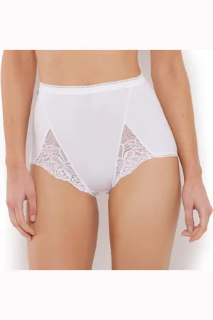 Playtex Confezione Da 2 Culotte Maxi In Cotone E Pizzo Donna Taglie 46 (IT) - 42 (FR)