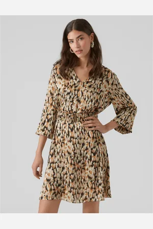 VERO MODA Abito Corto Stampato, Cintura Donna Taglie XS