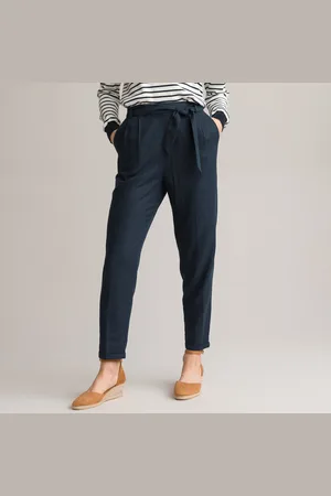 ANNE WEYBURN Pantaloni Jogpant, Cintura, Misto Lino Donna Taglie 40 (IT) - 36 (FR)