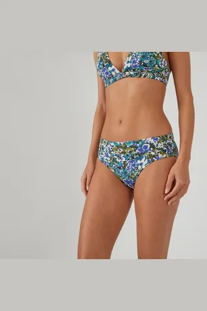 La Redoute Culotte Per Bikini Con Risvolto, Con Fiori Donna Taglie 38 (IT) - 34 (FR)