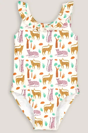 La Redoute Costume Da Bagno Intero Stampa Animalier Bambina Taglie 6 mesi - 67 cm