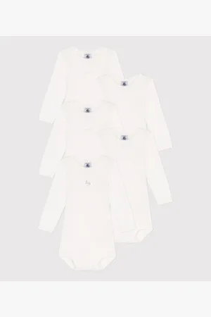 Petit Bateau Confezione Da 5 Body Maniche Lunghe In Cotone Taglie 12 mesi - 74 cm