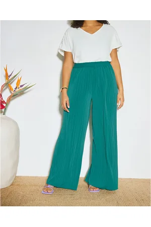 Almé Pantaloni Palazzo Plissé Zeladana Donna Taglie 48/50 (IT) - 44/46 (FR)