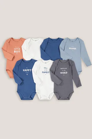 La Redoute Confezione Da 7 Body A Maniche Lunghe Taglie 0 mesi - 50 cm