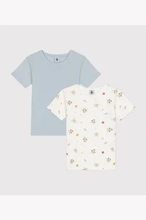 Petit Bateau Confezione Da 2 T-shirt A Maniche Corte In Cotone Bambino Taglie 12 anni - 150 cm