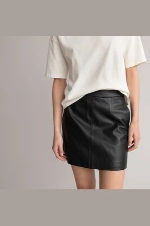 La Redoute Minigonna In Pelle Donna Taglie 38 (IT) - 34 (FR)