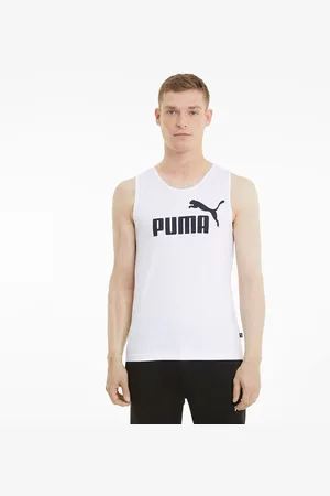 PUMA Top Senza Maniche, Scollo Rotondo, Puro Cotone Uomo Taglie S