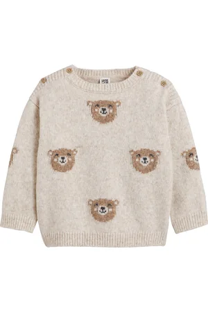 La Redoute Maglione Girocollo In Grossa Maglia, Motivo Orsi Taglie 1 mese - 54 cm