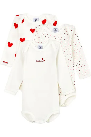 Petit Bateau Confezione Da 3 Body Maniche Lunghe Taglie 3 mesi - 60 cm