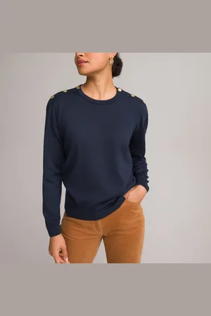 ANNE WEYBURN Maglione Girocollo In Fine Maglia, Misto Lana Donna Taglie 38/40 (IT) - 34/36 (FR)