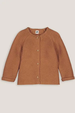 La Redoute Cardigan Con Bottoni In Punto Schiuma Taglie 1 mese - 54 cm
