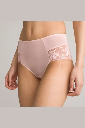 La Redoute Culotte Vita Alta In Tulle Tinta Unita E Tulle Ricamato Jaiya Donna Taglie 38/40 (IT) - 34/36 (FR)