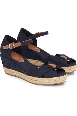 Tommy Hilfiger Sandali Open Toe Con Tacco A Zeppa Donna Taglie 37