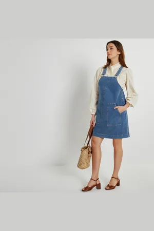 La Redoute Abito Salopette Premaman, In Denim Donna Taglie 44 (IT) - 40 (FR)