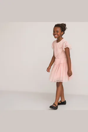 La Redoute Abito Maniche Corte In Tulle Plumetis Bambina Taglie 3 anni - 94 cm