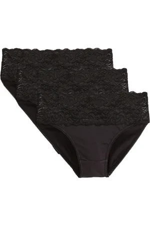 ANNE WEYBURN Confezione Da 3 Slip Con Larga Banda In Pizzo Donna Taglie 38/40 (IT) - 34/36 (FR)