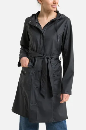 Rains Giacca Impermeabile Con Cintura Curve Donna Taglie XS