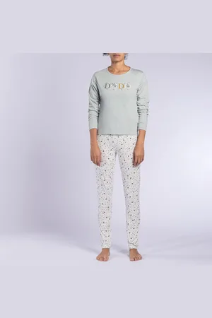 Dodo Pigiama Maniche Lunghe In Jersey, Terre Donna Taglie XL