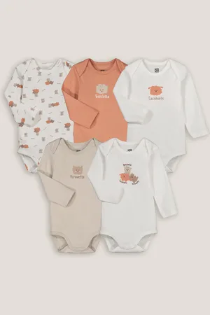 La Redoute Confezione Da 5 Body A Maniche Lunghe Taglie 1 mese - 54 cm