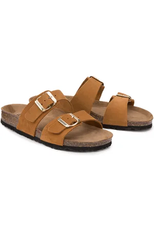 La Redoute Sabot In Pelle Scamosciata Doppie Fibbie Donna Taglie 36