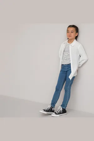 La Redoute Tregging Effetto Jeans Bambina Taglie 8 anni - 126 cm