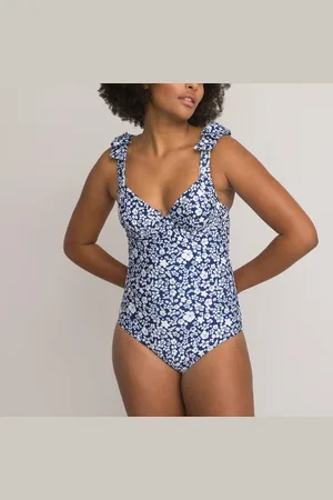 ANNE WEYBURN Costume Intero A Triangolo, Stampa Fiori Donna Taglie 40 (IT) - 36 (FR)