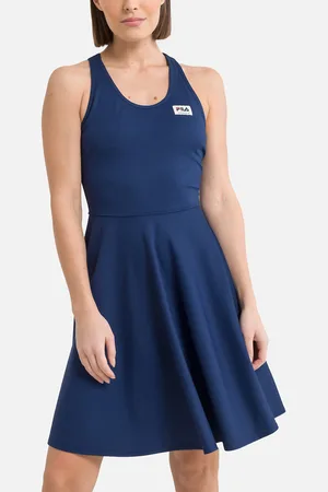 Fila Abito Svasato Spalline Incrociate Dietro Teldau Donna Taglie XS