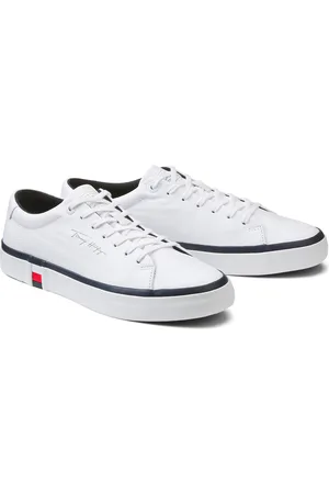 Tommy Hilfiger Sneakers Vulcanizzate In Pelle Corporate Uomo Taglie 42