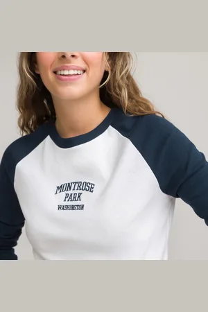 La Redoute T-shirt Cropped A Maniche Lunghe Bambina Taglie XXXS