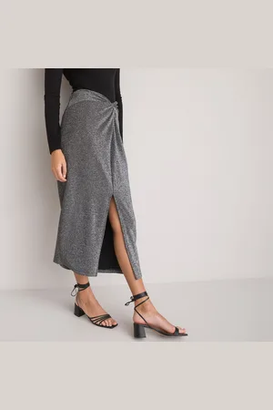 La Redoute Gonna Lunga In Maglia Lucida, Effetto Pareo Donna Taglie XS