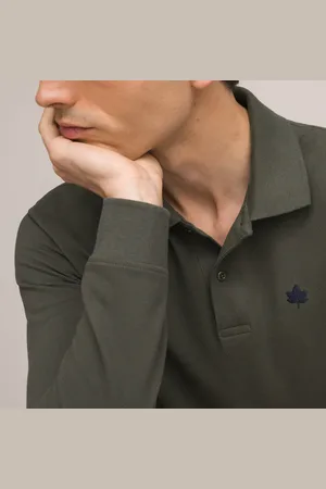 La Redoute Polo A Maniche Lunghe, Ricamata In Puro Cotone Biologico Uomo Taglie S