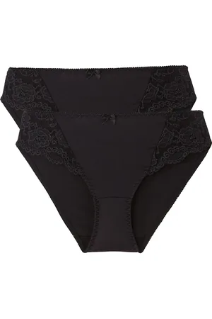 ANNE WEYBURN Confezione Da 2 Slip In Pizzo E Microfibra Anthea Donna Taglie 54/56 (IT) - 50/52 (FR)