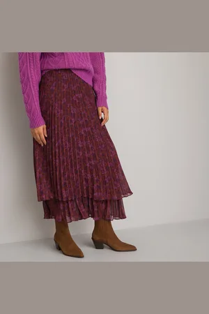 La Redoute Gonna Lunga Plissettata Stampata Donna Taglie 40 (IT) - 36 (FR)