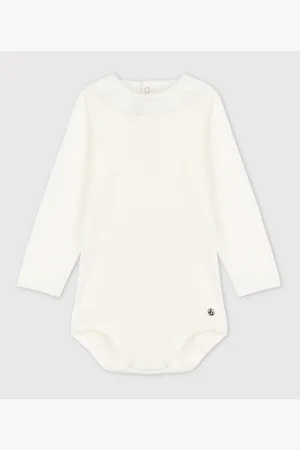 Petit Bateau Body Maniche Lunghe Con Colletto Taglie 3 anni - 94 cm