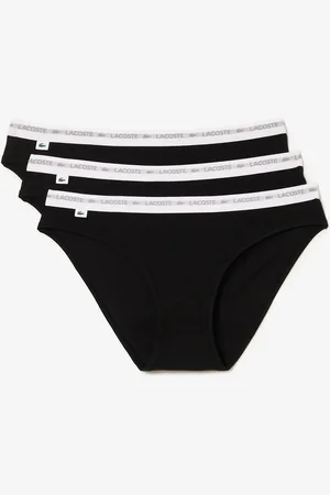 Lacoste Confezione Da 3 Culotte In Cotone Donna Taglie XS