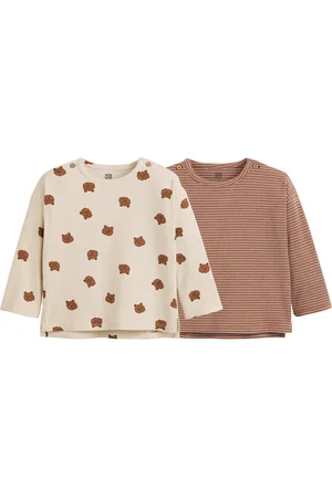 La Redoute Confezione Da 2 T-shirt Maniche Lunghe A Coste Taglie 1 mese - 54 cm