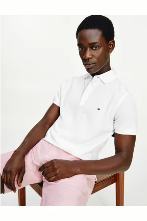 Tommy Hilfiger Polo Slim Stretch Collo 3 Bottoni Uomo Taglie S