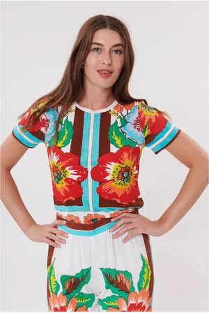 Derhy T-shirt Kimmy Stampata A Maniche Corte Donna Taglie M