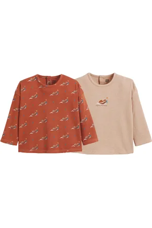 La Redoute Confezione Da 2 T-shirt Maniche Lunghe Stampate Taglie 1 mese - 54 cm
