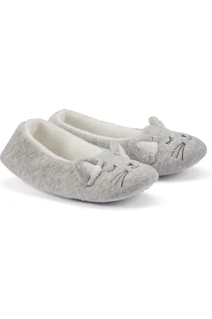 La Redoute Scarpine Ballerine Calde In Velluto Motivo Gatto Bambina Taglie 28/29