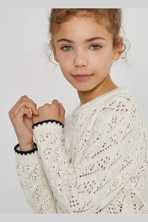 La Redoute Maglione Girocollo In Maglia Fine Traforata Bambina Taglie 3 anni - 94 cm