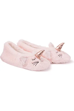 La Redoute Pantofole In Sherpa Con Testa Di Gatto Unicorno Bambina Taglie 30/31
