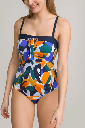 ANNE WEYBURN Costume Intero, Bustier, Stampa Floreale Donna Taglie 40 (IT) - 36 (FR)