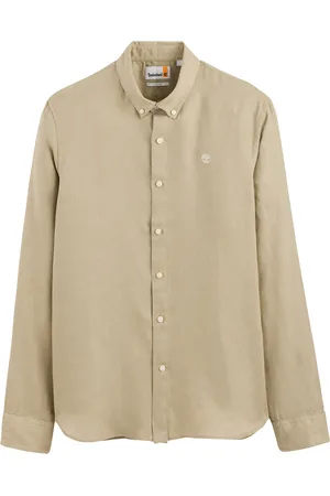 Timberland Camicia A Maniche Lunghe In Lino Uomo Taglie M