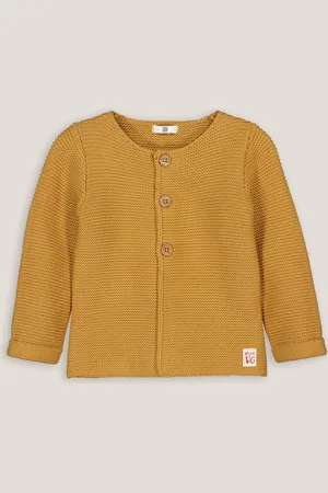 La Redoute Cardigan In Maglia Con Bottoni In Cotone Bio 0-3 Anni Taglie 1 mese - 54 cm