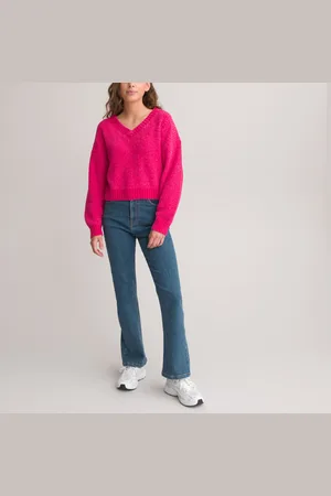 La Redoute Maglione Scollo A V In Maglia Di Ciniglia Bambina Taglie XXXS