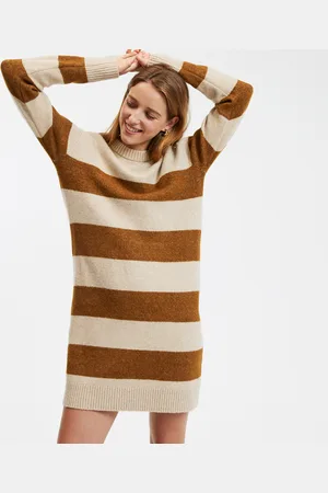 La Redoute Abito Pull Corto, A Righe Donna Taglie M