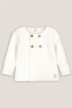 La Redoute Cardigan In Cotone Biologico A Punto Legaccio Taglie prematuro - 45 cm