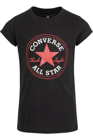 Converse T-shirt A Maniche Corte Bambina Taglie 12/13 anni - 150/153 cm