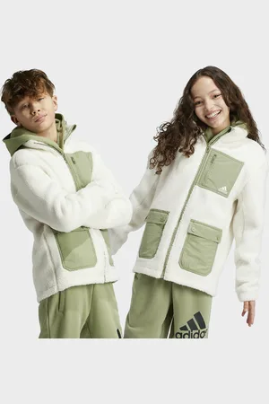 adidas Giacca Sherpa Con Cappuccio Bambina Taglie 15/16 anni - 159/162 cm